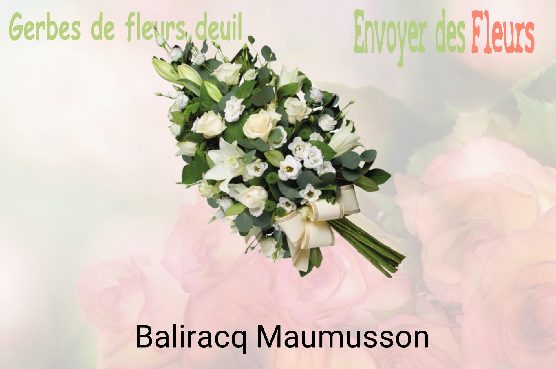 Gerbe de fleurs de deuil livrée à Baliracq-Maumusson